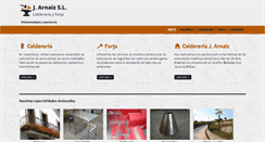 Desktop Screenshot of caldereriayforja.com
