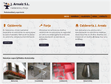 Tablet Screenshot of caldereriayforja.com